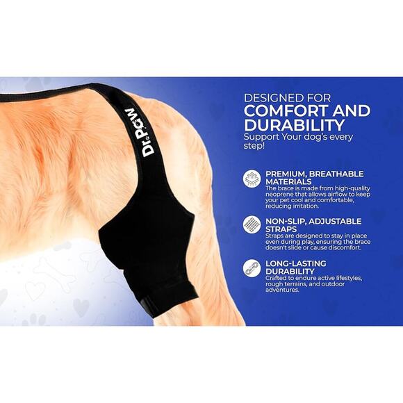 NEW Dr. Paw Dog ACL Knee Brace for Torn ACL Hind Leg Secure Fit Size Large - Picture 4 of 11